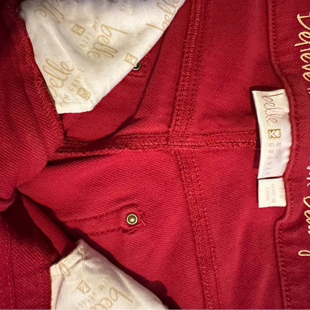 Elle Red Jeans Vibrant Denim Style